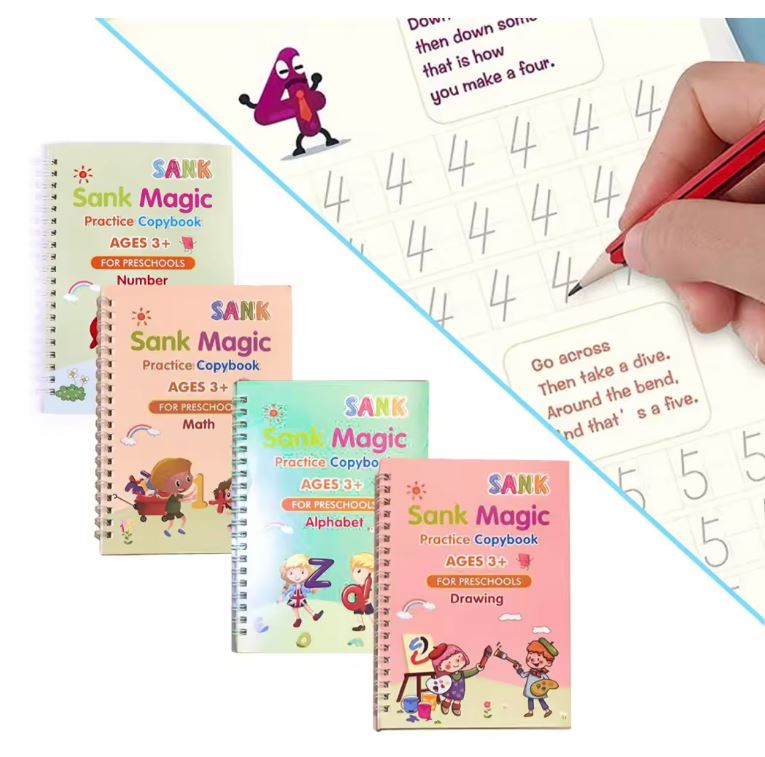 Libros De Caligrafia X 4